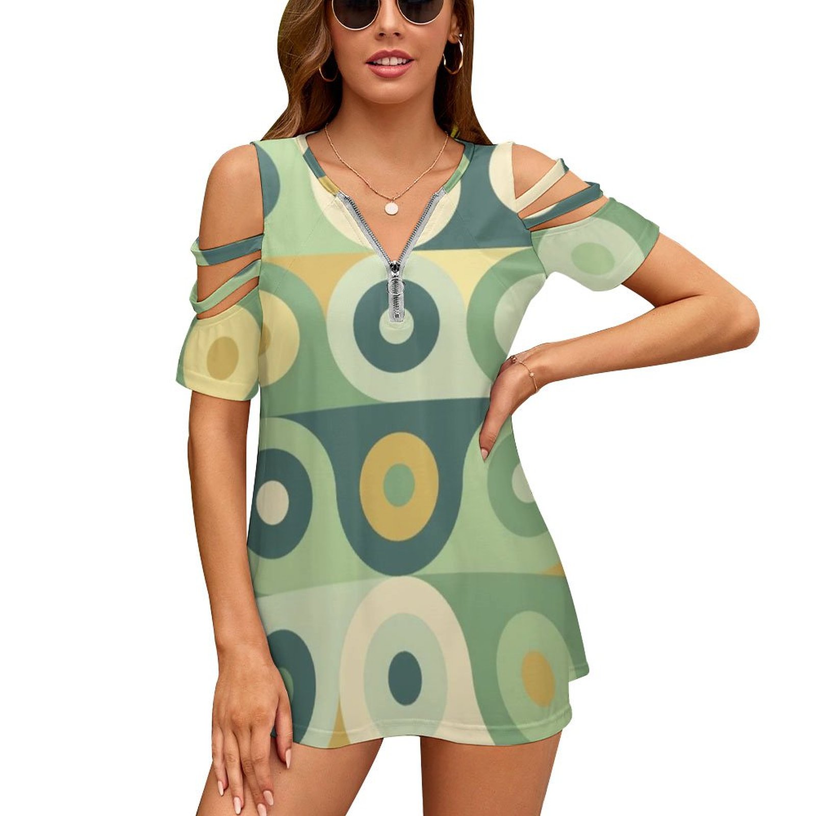 Women'S Accessories In The 60S - Groovy 70's Pattern Women Zipper Various