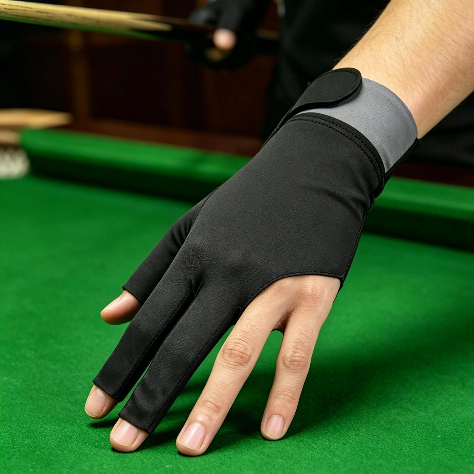 Women Accessories For Hand - Pool Glove Left Hand Breathable 3-Finger
