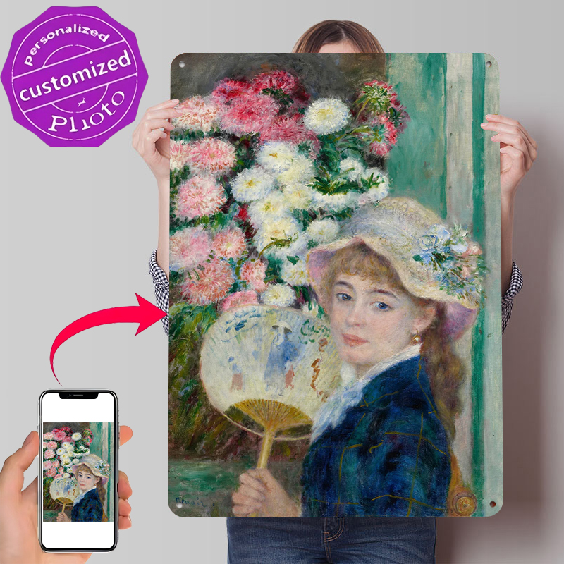 Women Accessories Poster - Young Woman With Fan and Flowers