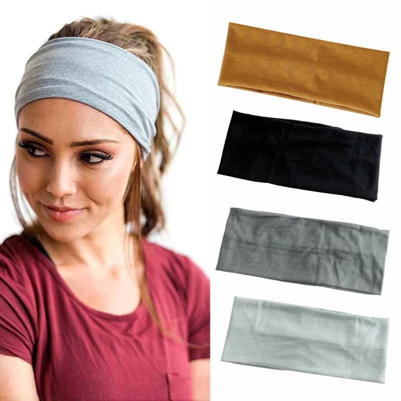 Women Accessories Online - 9CM Extra Wide Sports Yoga Headbands