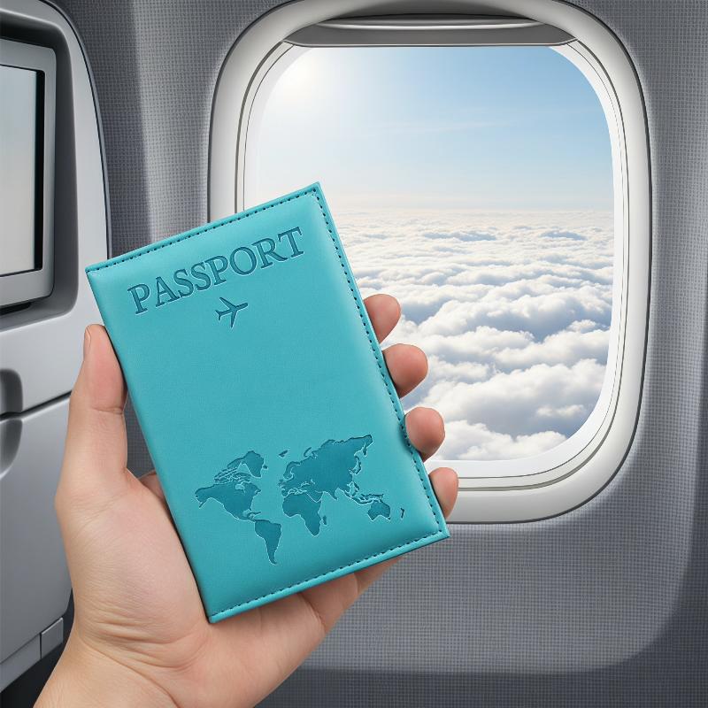 Women Accessories Online - PU Leather Passport Holder Scratch Resistant