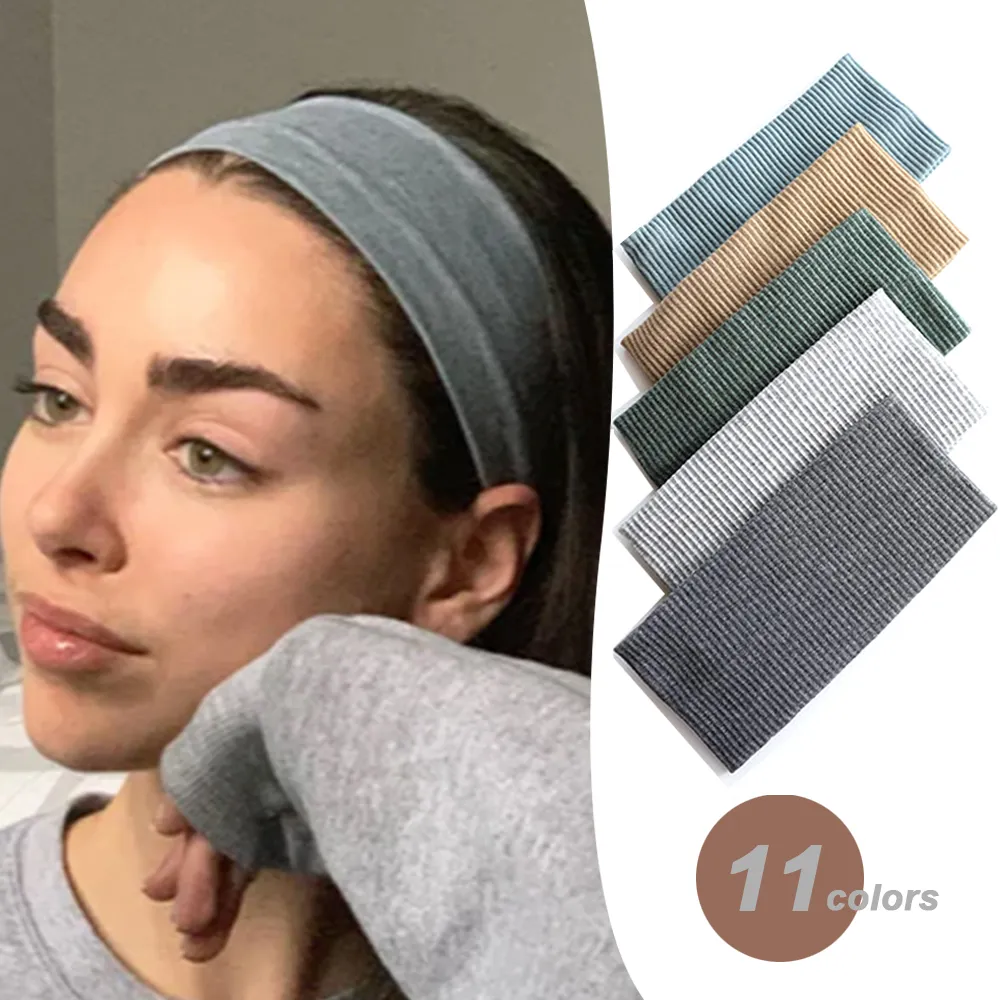 Women Accessories Online - Women Solid Color Headband Yoga Knitting