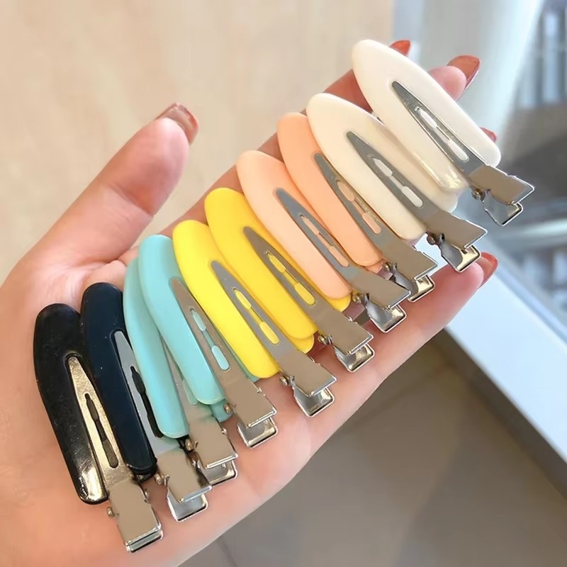 Women Accessories Online - 4/8pcs No Crease Basic Hair Clips