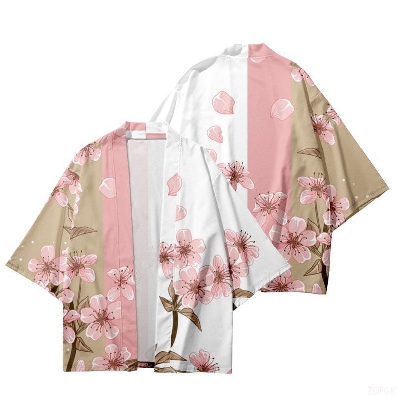 Women'S Kimono Accessories - Summer Women Flower Print Kimono Men