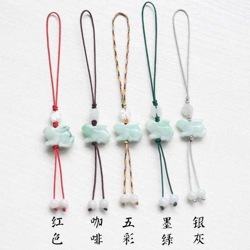 Women Accessories For Hand - Customization Natural Emerald Chinese Rabbit DIY