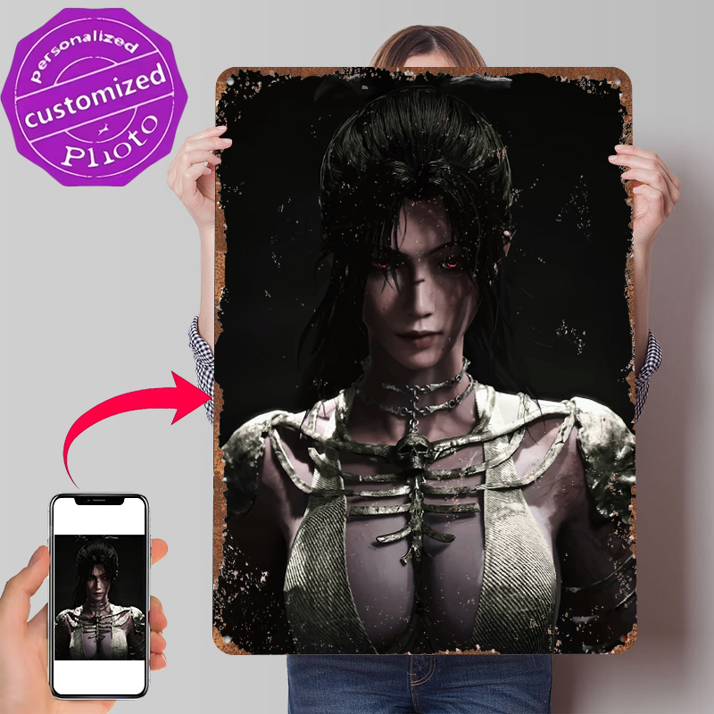 Women Accessories Poster - Dark Fantasy Woman With Red Eyes