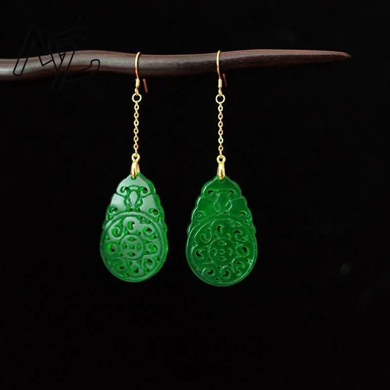 925 Silver Natural Green Jade  - Women Accessories For Hand ulasan dan harga