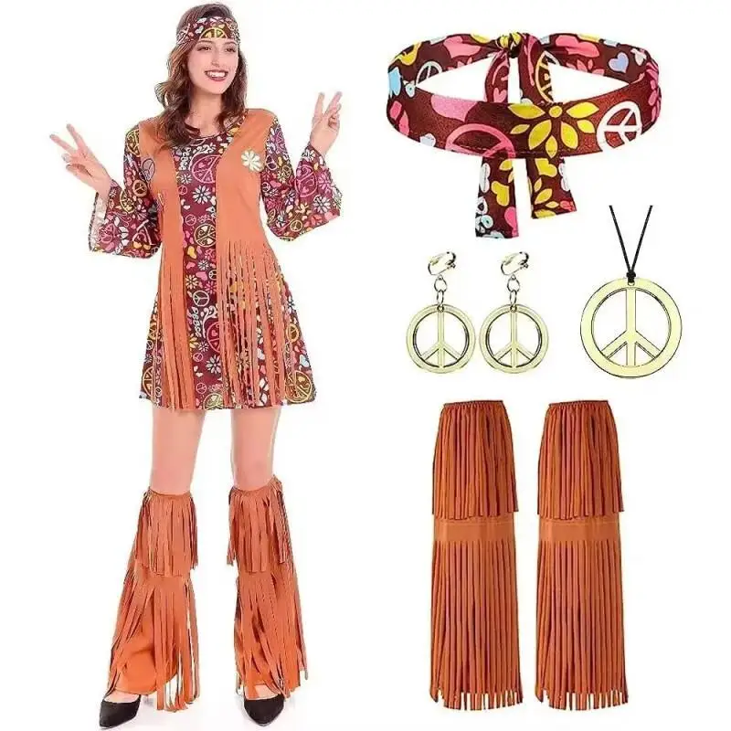 Women 60s 70s Vintage Hippie D - Women'S Accessories In The 60S ulasan dan harga
