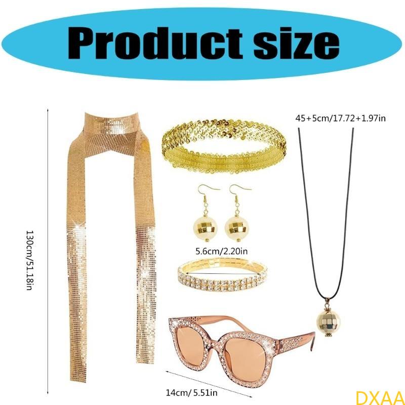 DXAA 60s 70s 80s Disco Accesso - Women'S Accessories In The 60S ulasan dan harga