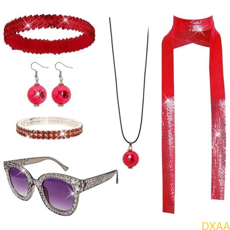DXAA 60s 70s 80s Disco Accesso - Women'S Accessories In The 60S ulasan dan harga