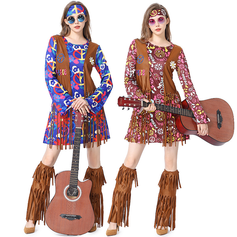 Halloween Disco Dress 70s 60s  - Women'S Accessories In The 60S ulasan dan harga