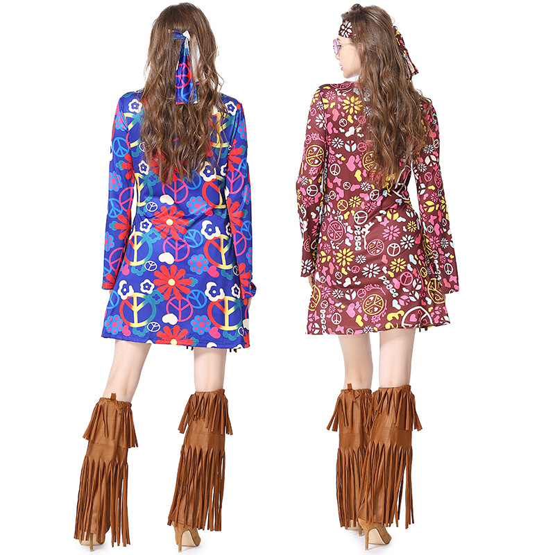 Halloween Disco Dress 70s 60s  - Women'S Accessories In The 60S ulasan dan harga