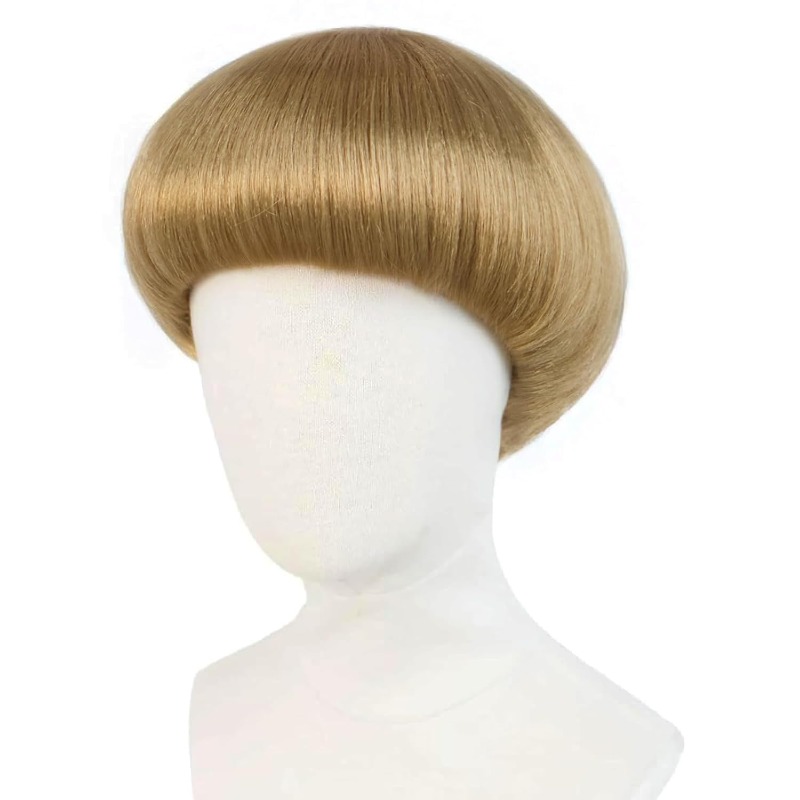 Short Blonde Bowl Cut Wig Blon - Women'S Accessories In The 60S ulasan dan harga