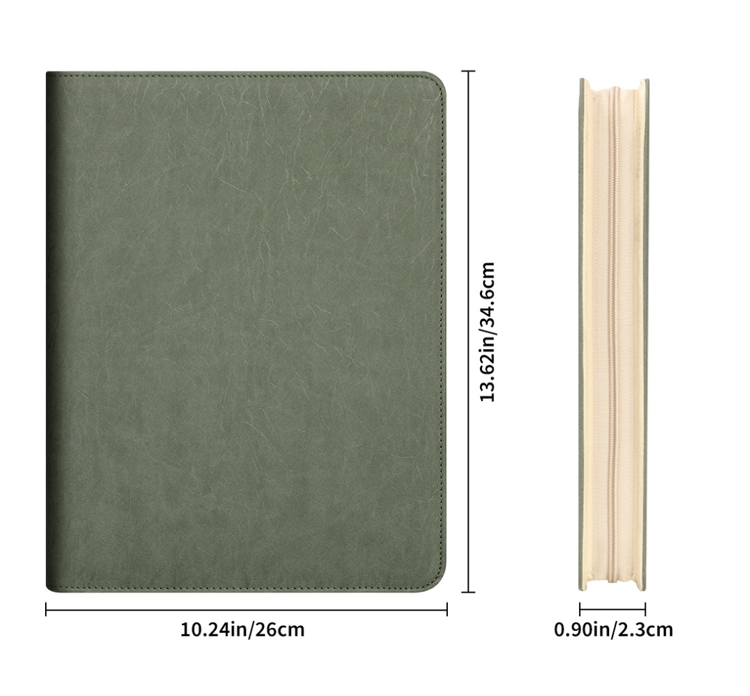 New A4 Zippered Padfolio Folde - Women Accessories Online ulasan dan harga