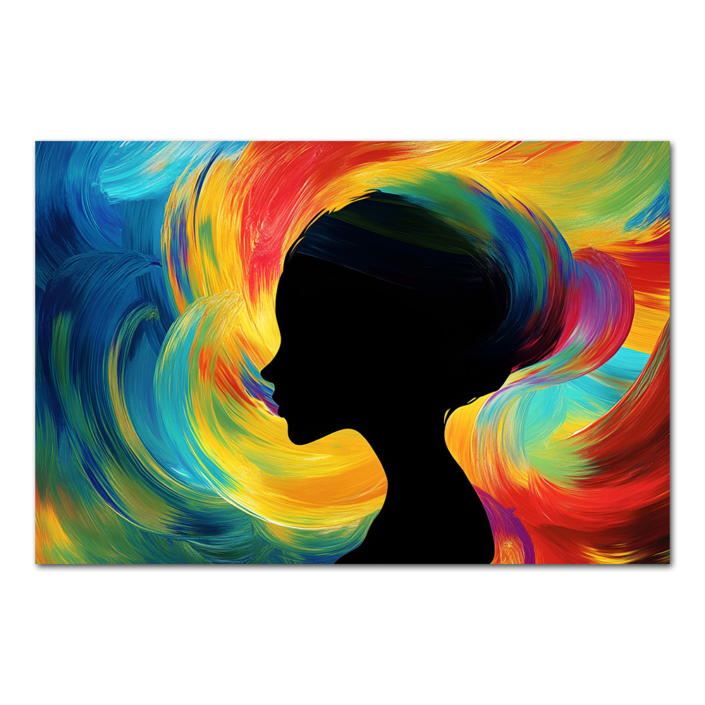 Colorful Artwork Abstract Woma - Women Accessories Poster ulasan dan harga