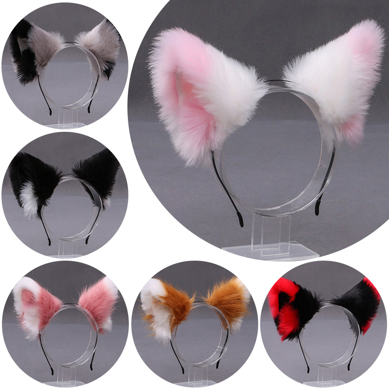 Fluffy Fox Cat Ear Plush Headb - Women Knight Accessories ulasan dan harga