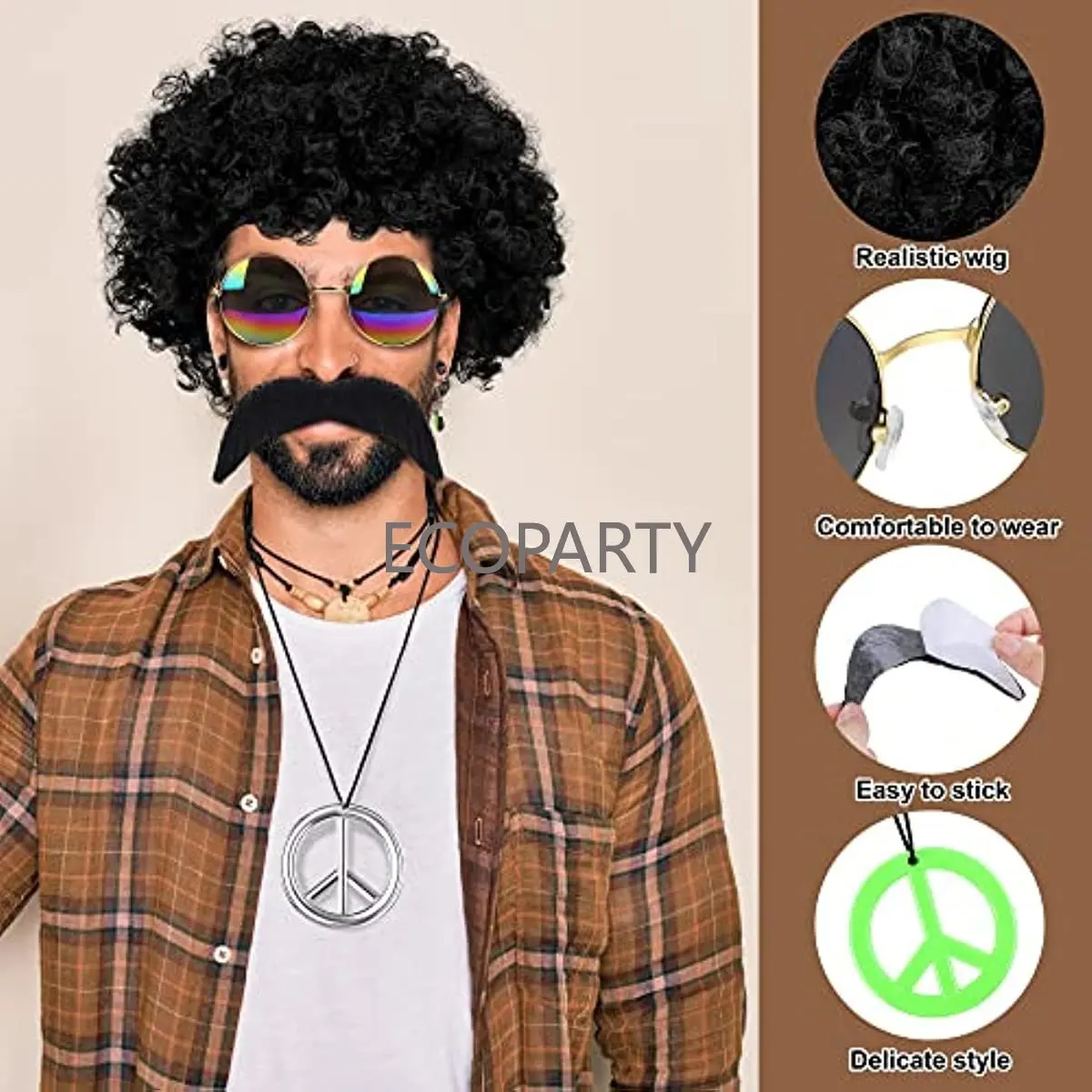 Hippie Costume Accessories 70s - Women'S Accessories In The 60S ulasan dan harga