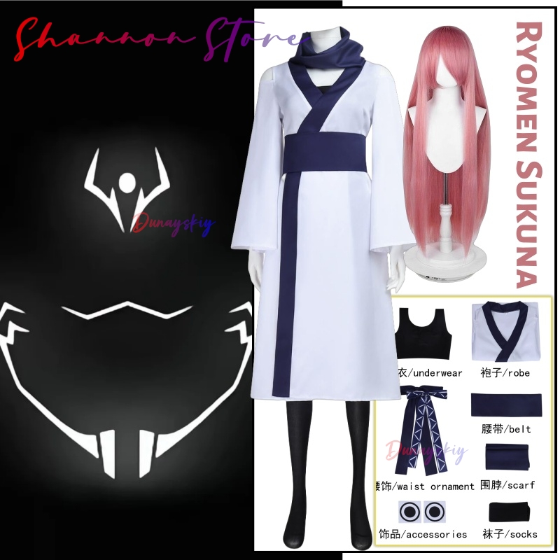 Ryomen Sukuna Cosplay 크리스마스 의상 - Women'S Kimono Accessories ulasan dan harga
