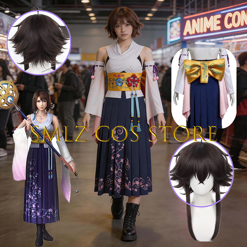 Smlz FFX Yuna Cosplay Anime FF - Women'S Kimono Accessories ulasan dan harga