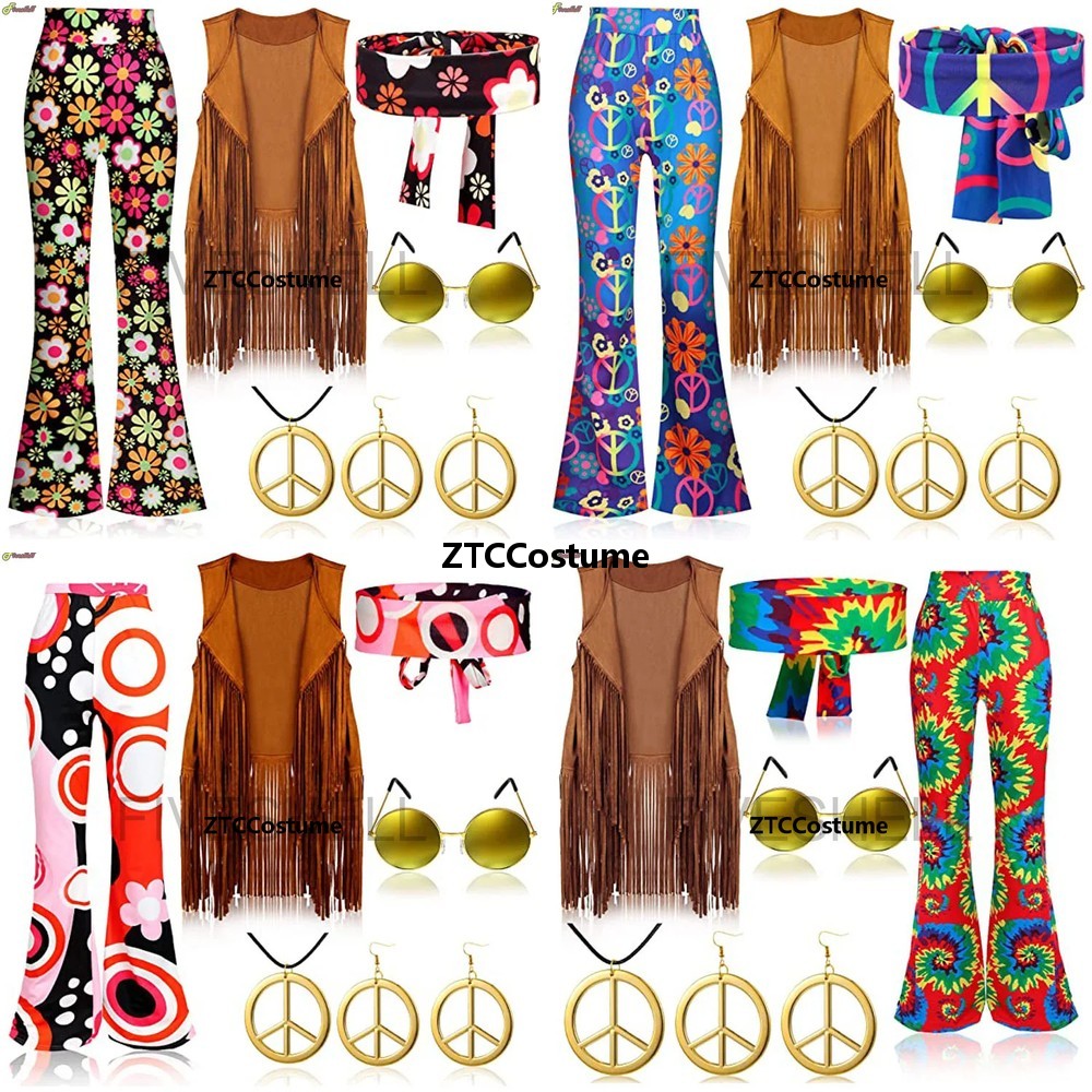 Hippie Costume Women 60s 70s P - Women'S Accessories In The 60S ulasan dan harga