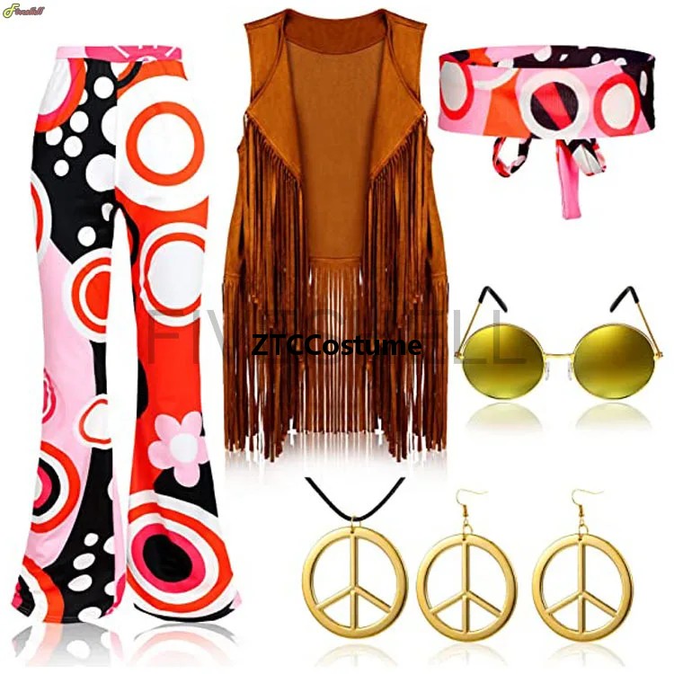 Hippie Costume Women 60s 70s P - Women'S Accessories In The 60S ulasan dan harga