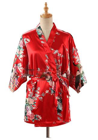 Lace Up Woman Peacock Print Ja - Women'S Kimono Accessories ulasan dan harga