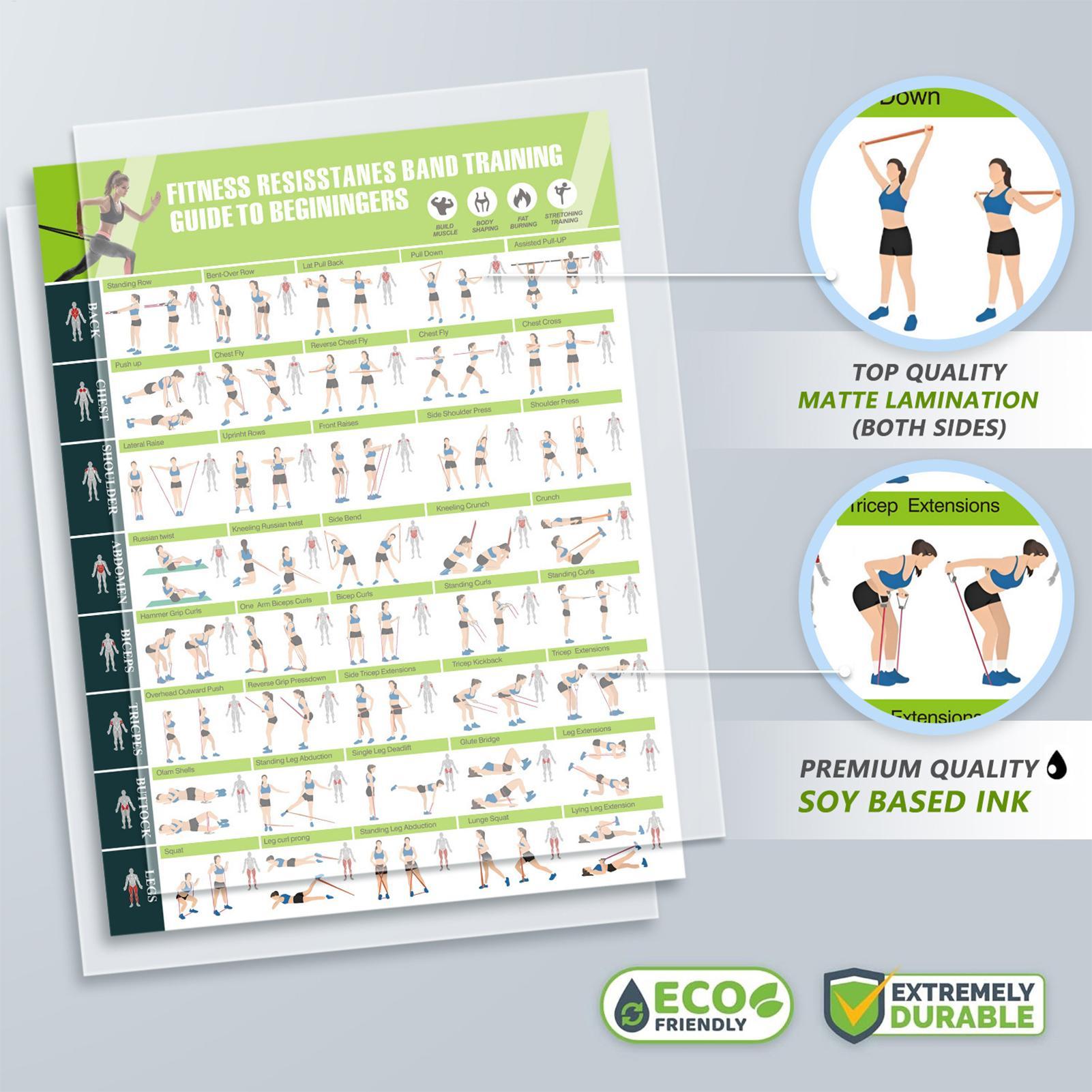 Exercise Posters Resistance Ba - Women Accessories Poster ulasan dan harga