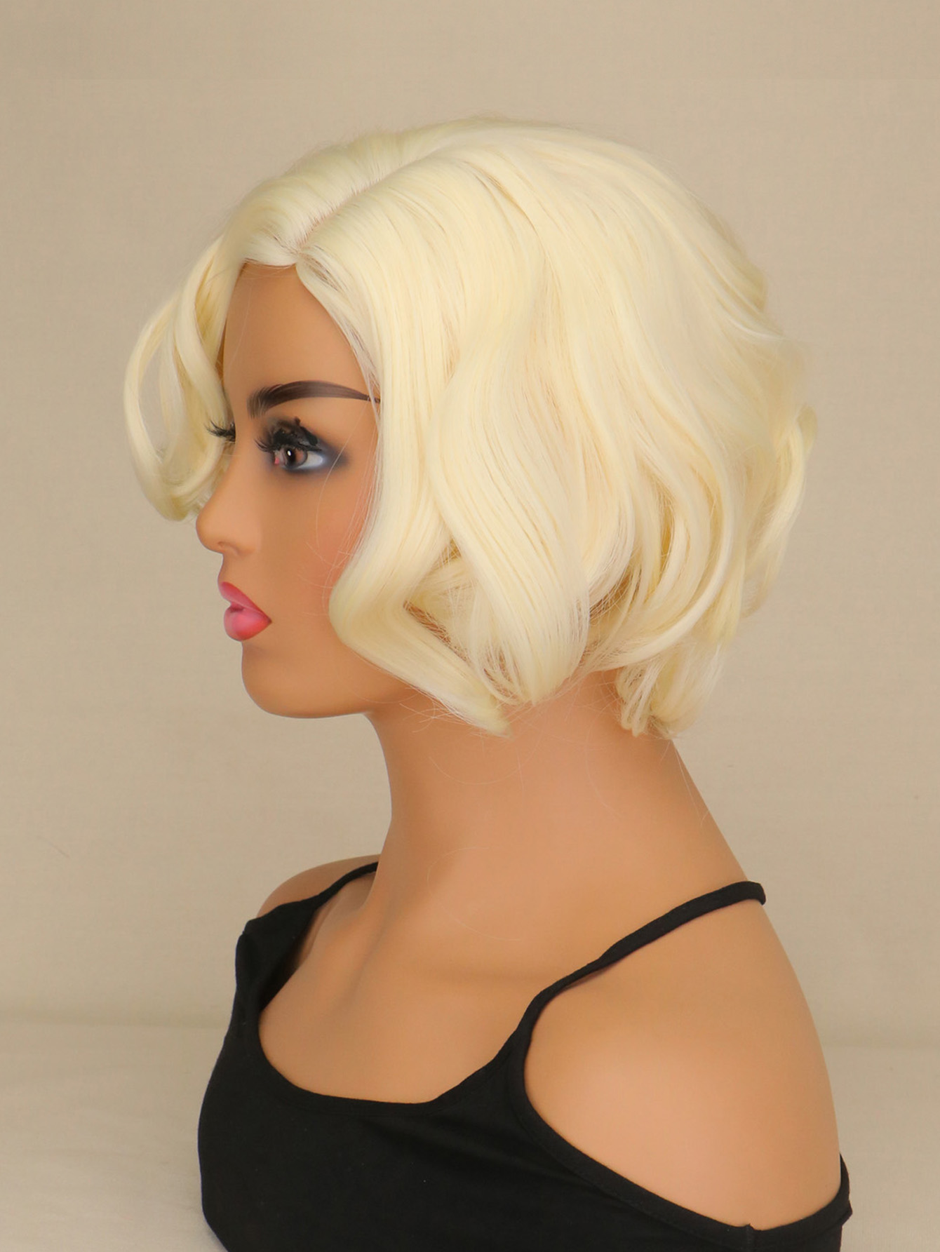 Women Synthetic Short Curly Ha - Women'S Accessories In The 60S ulasan dan harga