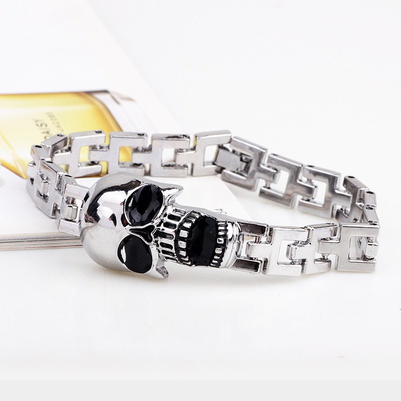 Skull Titanium Steel Bracelet  - Women'S Accessories To Wear With Watch ulasan dan harga