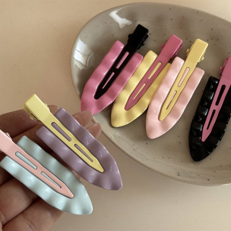 Korean Macaron Metal Wave Supe - Women Accessories Online ulasan dan harga
