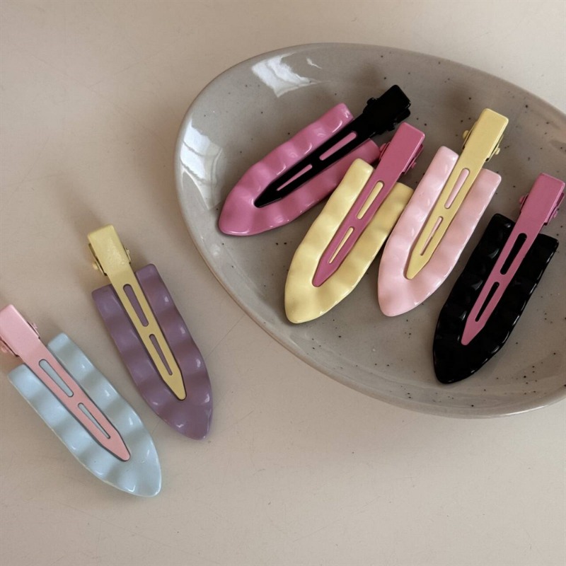 Korean Macaron Metal Wave Supe - Women Accessories Online ulasan dan harga