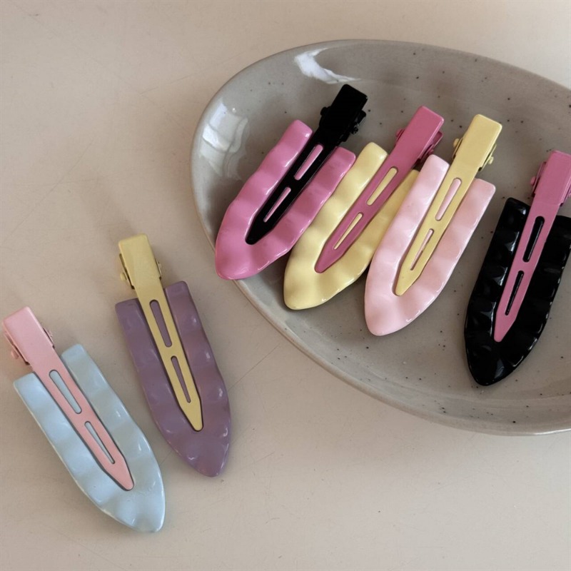 Korean Macaron Metal Wave Supe - Women Accessories Online ulasan dan harga