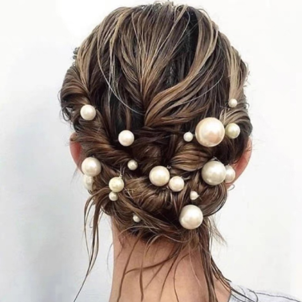 Pearl Crystal Hair Pins Comb S - Women Accessories For Hand ulasan dan harga