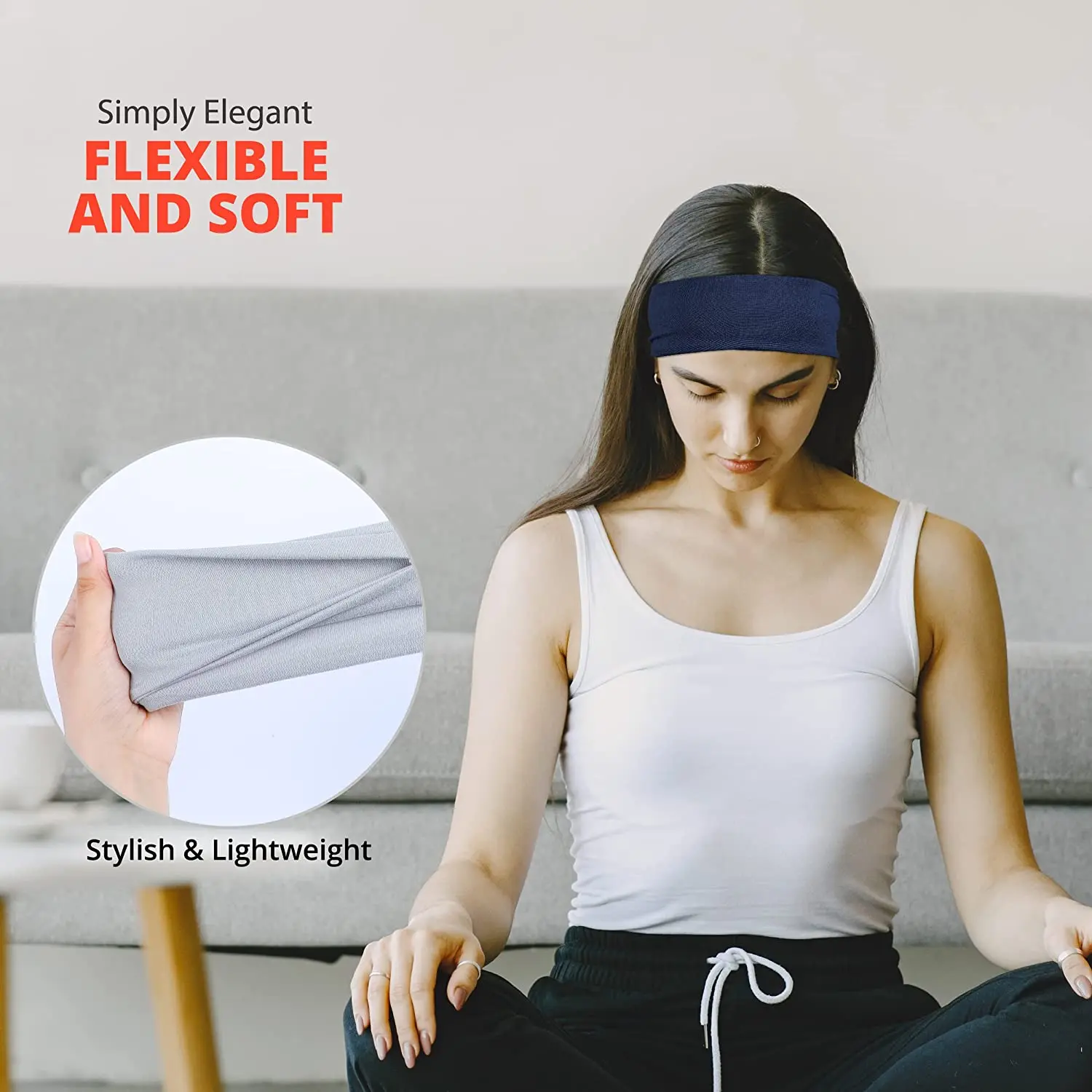 New Colorful Elastic Headband  - Women Accessories Online ulasan dan harga