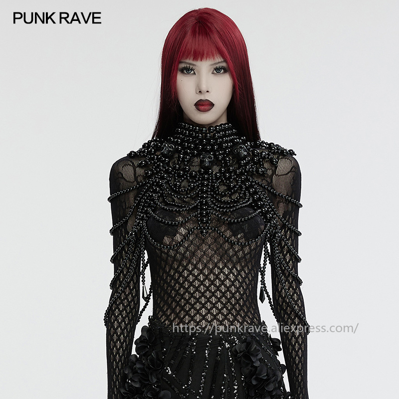 PUNK RAVE Women's Gothic Skull - Women Accessories For Hand ulasan dan harga