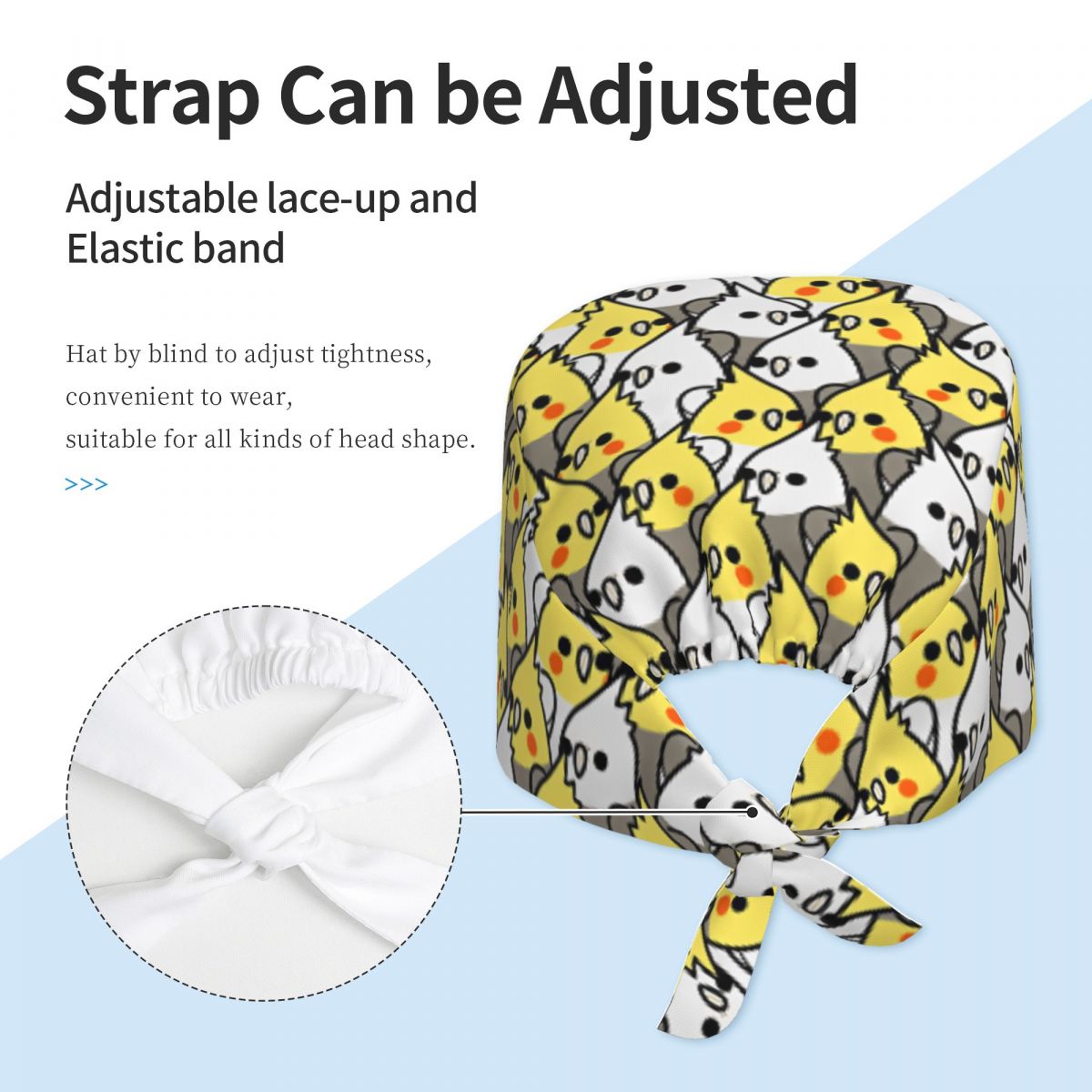 Scrub Caps Too Many Birds Cock - Women Accessories Poster ulasan dan harga