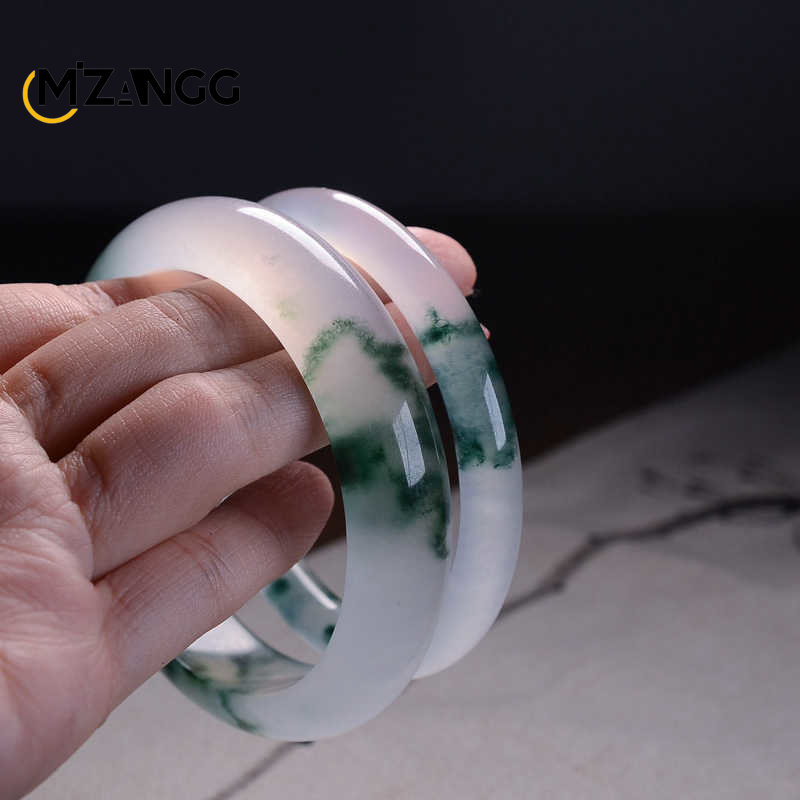 Natural Green Jadeite Bangle J - Women Accessories For Hand ulasan dan harga