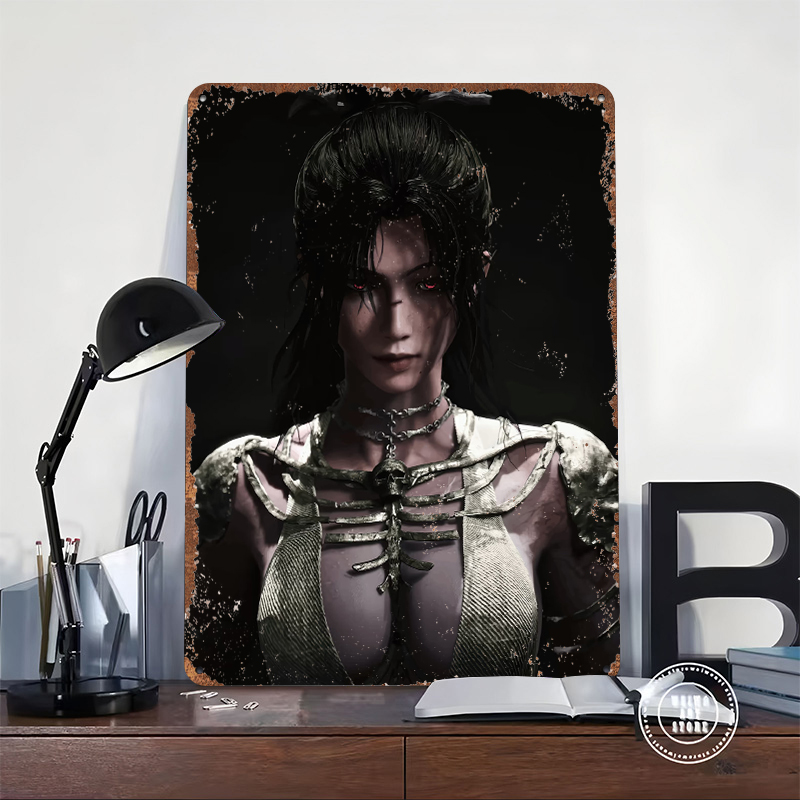 Dark Fantasy Woman With Red Ey - Women Accessories Poster ulasan dan harga