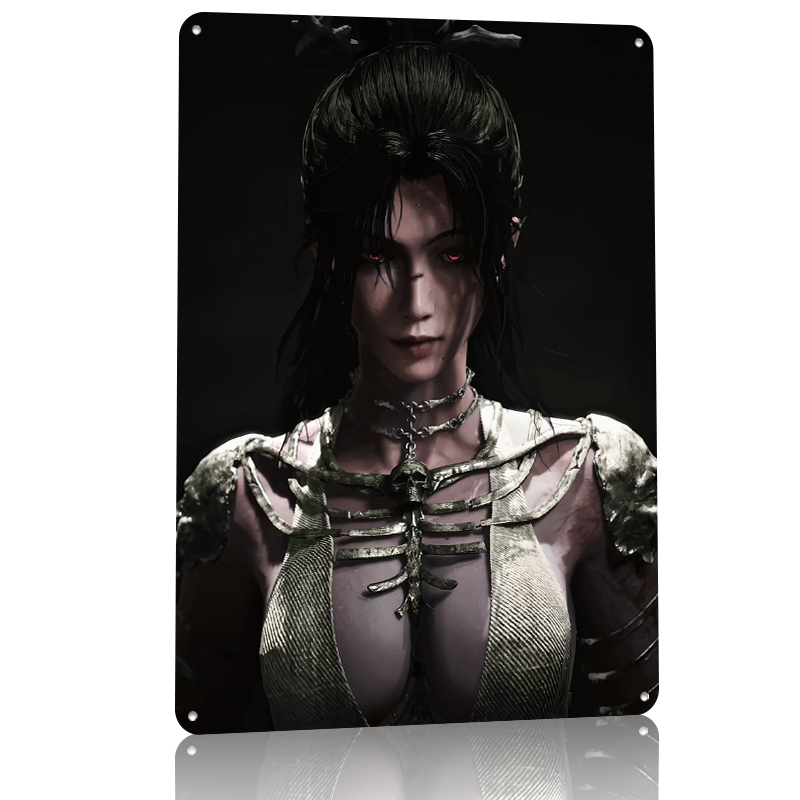 Dark Fantasy Woman With Red Ey - Women Accessories Poster ulasan dan harga