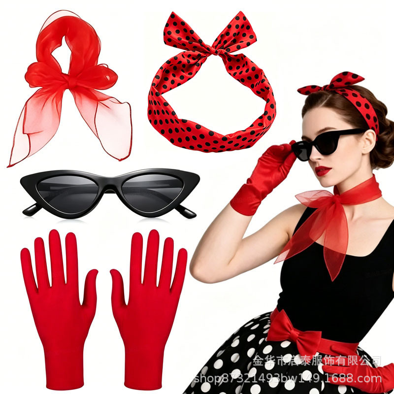 50s 60s Women's Costume Retro  - Women'S Accessories In The 60S ulasan dan harga