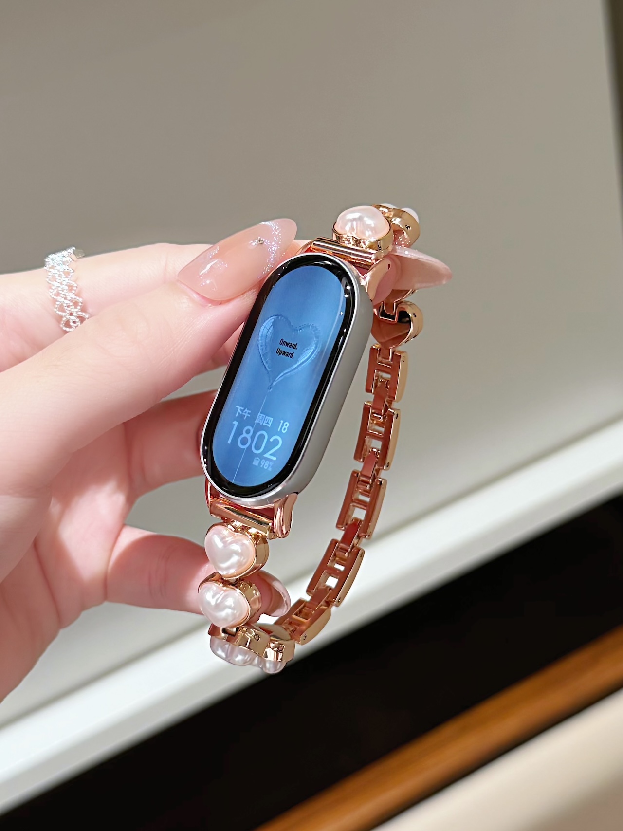 Sweet Pearl Heart Alloy Strap  - Women'S Accessories To Wear With Watch ulasan dan harga
