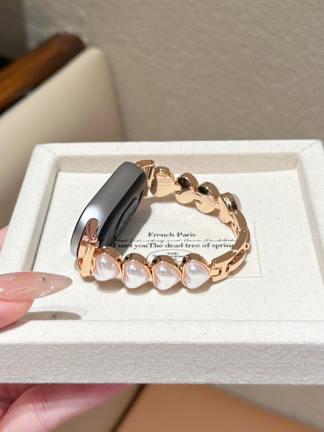 Sweet Pearl Heart Alloy Strap  - Women'S Accessories To Wear With Watch ulasan dan harga